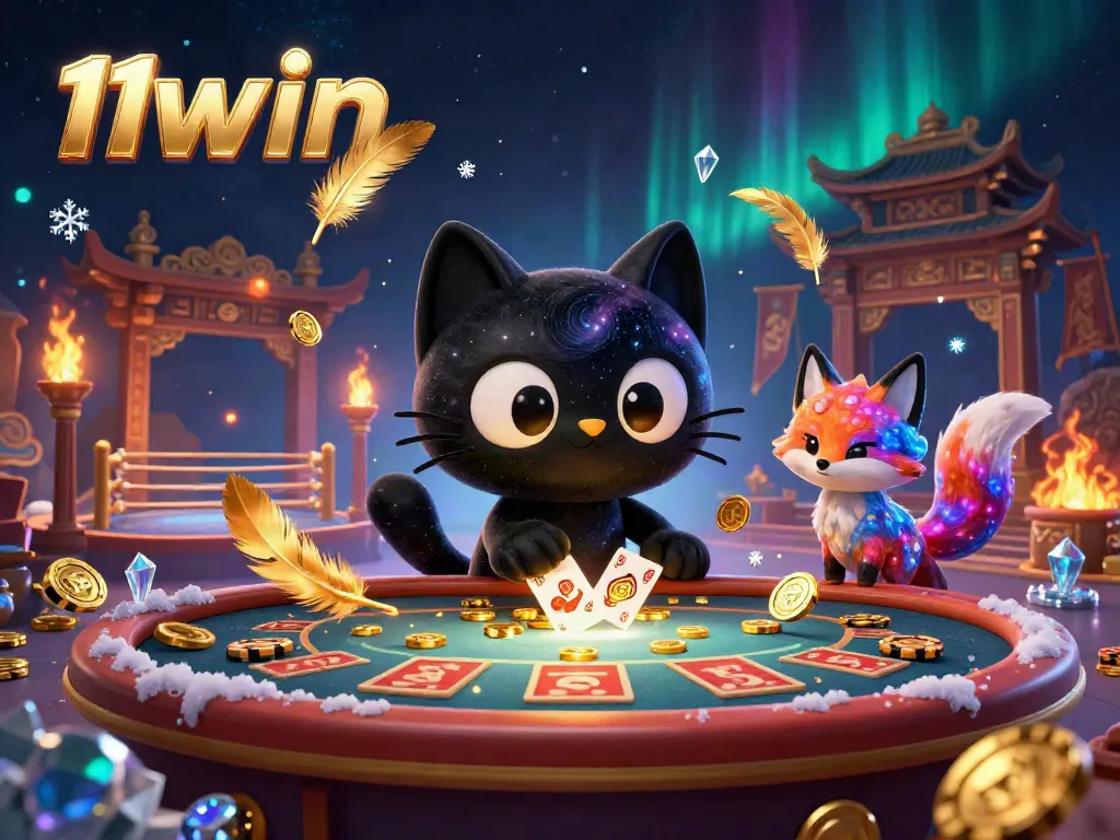 Engage in winning at 11win's cosmic casino with captivating games and colorful characters.