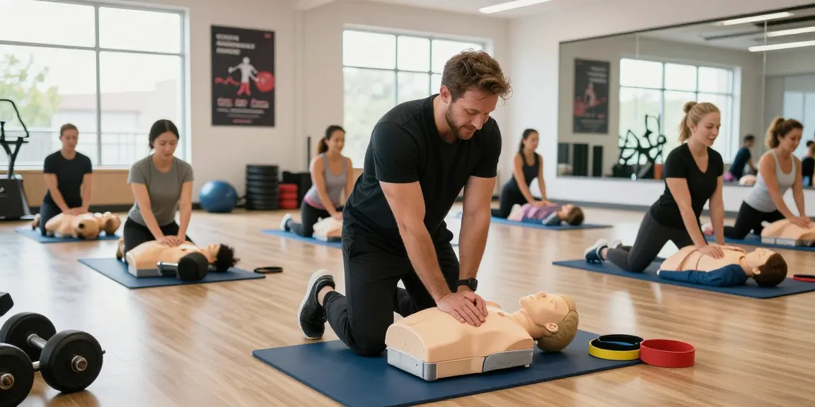 Practicing CPR with Prestan Ultralite manikin in a dynamic training session.
